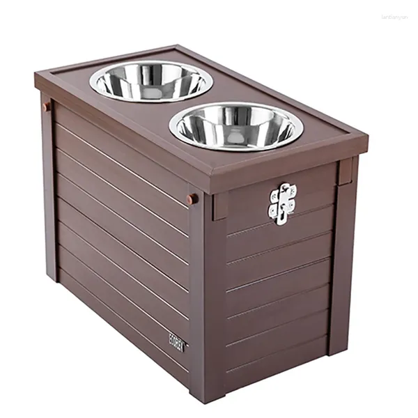 Table de stockage d'aliments pour animaux de compagnie de vêtements pour chiens pour chiens moyens et grands