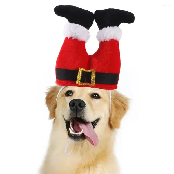 Vêtements pour chien animal de Noël drôle de Noël chapeau réglable de taille réglable machine lavable fournit des chats chiens chiens