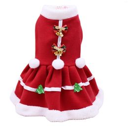 Vêtements pour chiens Vêtements pour animaux de compagnie Jupe Robe de cape pour animaux de Noël Fils: Les vêtements de chat prennent plus de place en polaire