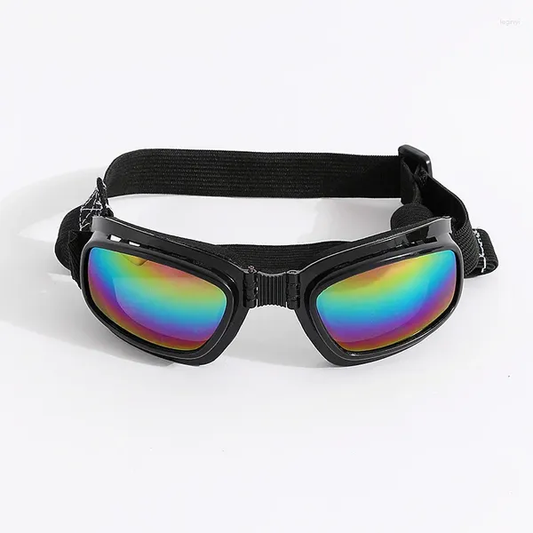 Vêtements pour chiens Lunettes pour animaux de compagnie Lunettes de soleil de taille moyenne Lunettes militaires pliables Protection UV fraîche