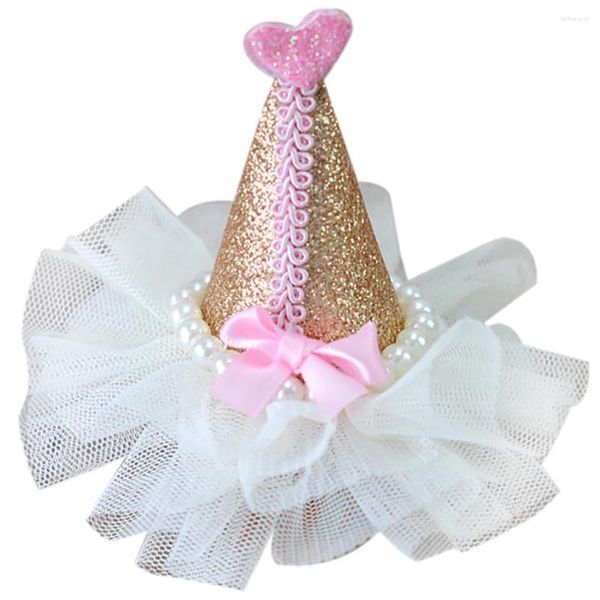 Appareils pour chiens Coiffe de cheveux Clip décoratif Lovely Mini Hat Pearl Bow Puppy Hairpin Decoration Supplies 2024 Arrivée