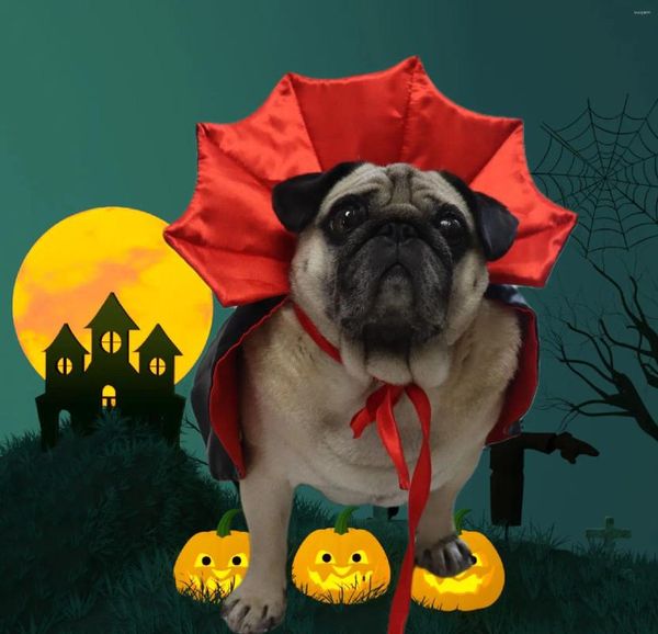 Ropa para perros Mascota Halloween Capa Sombrero Traje de vacaciones Convertido en vestido de Navidad Ropa Vampiro Diseñador Raj Chihuahua