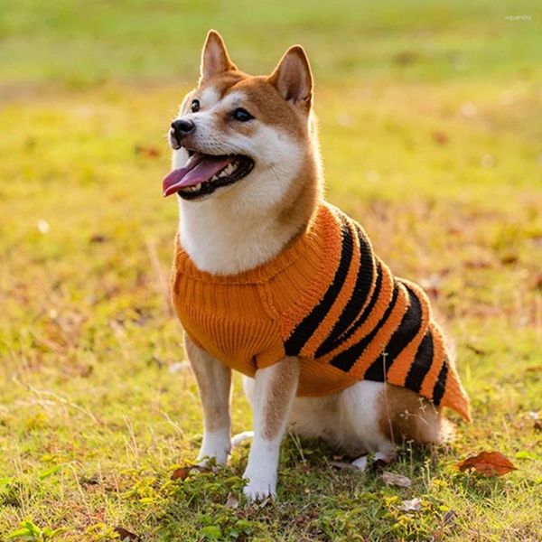 Ropa para perros Ropa de Halloween para mascotas Suéter informal cálido para perros pequeños, medianos y grandes, disfraz de peluche, decoración de otoño, suministros