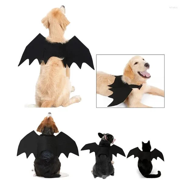 Vêtements pour chiens Vêtements d'Halloween pour animaux de compagnie Mode Chat Party Dress Up Costume Chiot Bat Wing