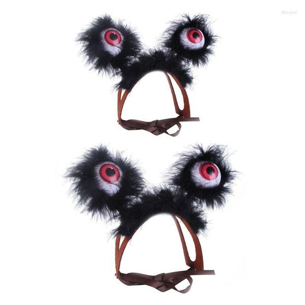 Ropa para perros Pet Halloween Headwear Hat Cats Dogs Party Cap Lindo decorativo con grandes ojos brillantes Accesorios de cosplay