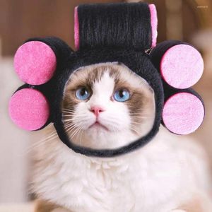 Appareil de chien chapeau de compagnie adorable Cat Headgear Softweight Party for Cross-Dressing Fun mignon Cartoon Design Supply Funny