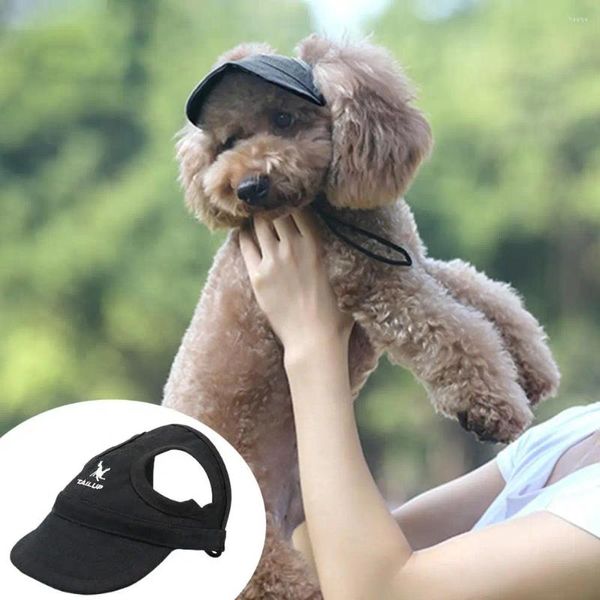 Vêtements pour chiens Chapeaux pour animaux de compagnie Casquette en toile Bloc léger UV Bon décor de couvre-chef de baseball