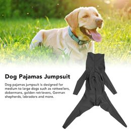 Dog Apparel Pet Home Wear Pajamas Jumpsuit Operative Protection Long Sleeves Full Coverage Bodysuit Comfortable For Dogs