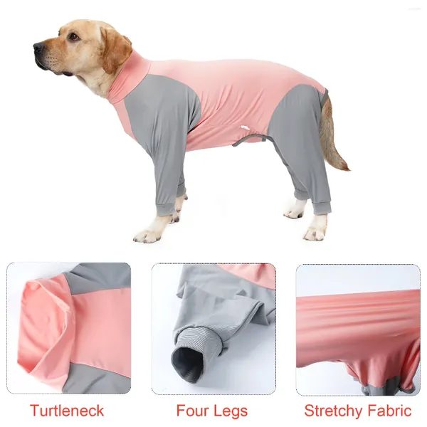 Ropa para perros Ropa para el hogar para mascotas Pijamas Monos 4 Patas Onesies Camiseta Disfraz para perros pequeños, medianos y grandes Sudaderas XS-3XL