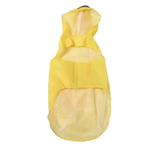 Hondenkleding Pet Het Hoodcoat Raincoat Reflecterend Winddicht waterdichte gele regenjack comfortabel gemakkelijk aan te trekken en vertrekken voor kamperen