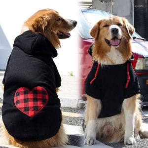 Hond Kleding Huisdier Hoodie Kleding Voor Kleine Middelgrote Grote Grote Honden Hooded Sweatshirt Hart Gedrukt Warm Tweebenige Huisdieren jas Jas