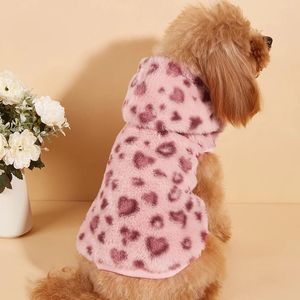 Vêtements de chien Sweat à capuche pour animaux de compagnie pour chat hiver pull mignon avec chapeau chaud