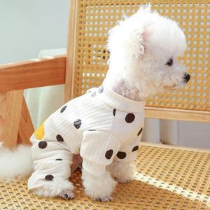 Hondenkleding huisdier jumpsuit honden polka dot stijlvol pyjama's schattig bananenpatroon voor klein met chihuahua