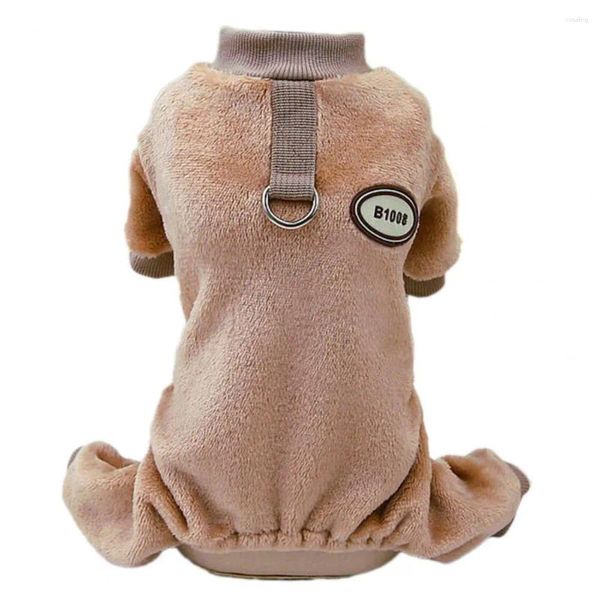 Ropa para perros Mono para mascotas Invierno Cómodo Ropa de cuatro patas con anillo de tracción Chaqueta con capucha Traje de chihuahua