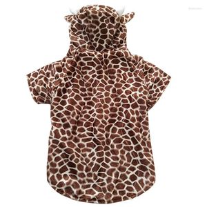 Vêtements de chien Pet Grand manteau d'hiver Veste chaude pour grande girafe / zèbre style cerf cosplay vêtements polaire pardessus XXL-5XL