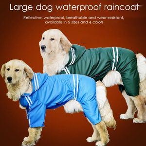 Hondenkleding huisdier grote regenjas buiten waterdichte kleding capuchon jumpsuit mantel voor kleine grote honden overalls regen jas labrador