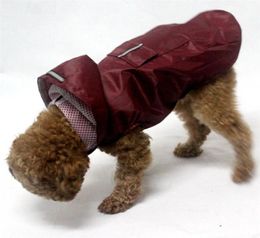 Vêtements pour chiens animal de boulonnerie super imperméable capuchon extérieur veste de pluie pour golden retriever labrador allinone vêtements9138002