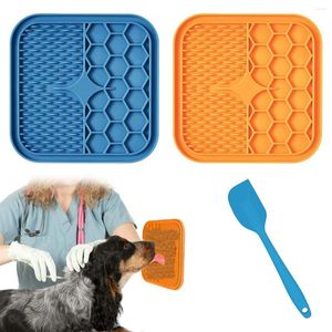 Dog Apparel Pet Licking Pad Slow Food Bowl Silicone Suction Cup Cat Dogs To Lick Anti Choking Feeding Basin Supplies