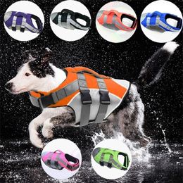 Vêtements pour chiens Gilet de sauvetage pour animaux de compagnie Gilet de sécurité Vêtements Maillot de bain Vacances d'été Oxford Réfléchissant Respirant Bulldog 221109