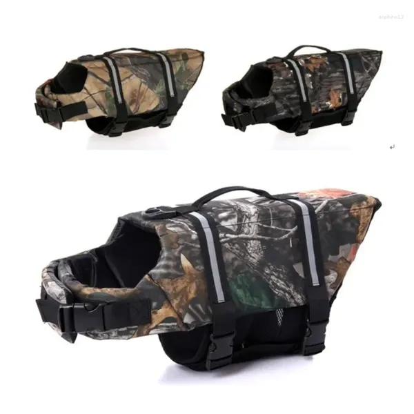 Ropa para perros Chaleco salvavidas para mascotas Chaleco de seguridad Ropa para diseñador Traje de baño reflectante Camuflaje de verano Chalecos Oxford