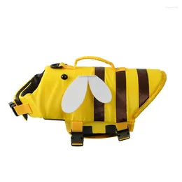 Ropa para perros mascota chaqueta salvavidas ropa de collar arnés natación de verano bee bee