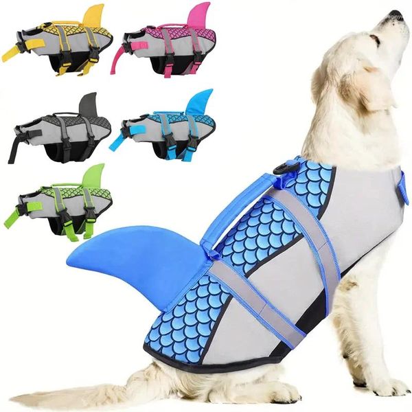 Ropa para perros Chaleco salvavidas para mascotas Chaleco de flotabilidad mejorada Perros pequeños Ropa de natación Seguridad con mango para mediano grande