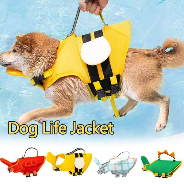 Ropa para perros Chaleco salvavidas para mascotas Chaleco para perros Natación Flotador Verano Traje de baño Ropa Seguridad Traje de baño reflectante XS-XXL