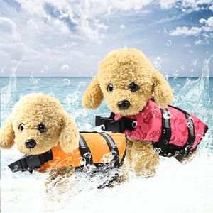 Vêtements pour chiens gilet de sauvetage pour animaux de compagnie été veste réfléchissante vêtements de sécurité de maillot de bain pour sortie confortable et respirant