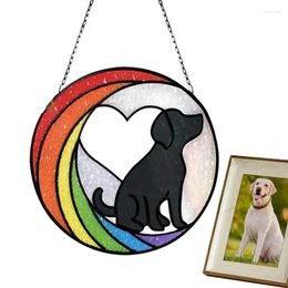 Vêtements pour chiens commémoratifs de Sun Sun Catchers acrylique décoration ornement voiture de Noël décorations d'arbre de Noël Cadeau de sympathie