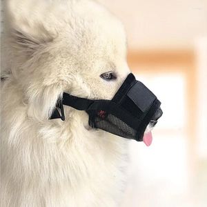 Vêtements pour chiens Pet No Bite Masque réglable Respirant Bark Mesh Bouche Museau Toilettage Anti Stop Chewing S-XXL