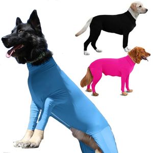 Vêtements pour chiens Pet Onesie Vêtements Moyen Grand Pyjama Anxiété Calmant Chemise 4 Jambes Combinaison Prévenir la perte de cheveux Chirurgie Récupération 231017