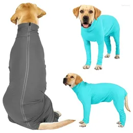 Vêtements pour chiens Pet Onesie à manches longues 4 jambes vêtements adaptés à la famille voiture voyage récupération corps printemps été pyjamas
