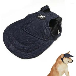 Vêtements pour chiens Pet Outdoor Sunbonnet réglable Parasol Cat Sports Cap Baseball Chapeau Couvre-chef avec trous d'oreille universel pour toutes les saisons