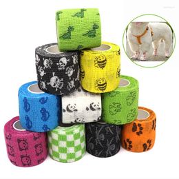 Tool de sortie d'animaux de compagnie pour chiens pour prévenir la saleté des pieds et les couvertures d'auto-adhésives de chat fournit 6 pcs bandages élastiques respirants