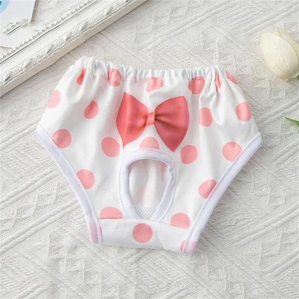 Ropa para perros Pet Pantalón fisiológico Flor Pañal Ropa Lavable Pantalones cortos femeninos Bragas Princesa Ropa interior Calzoncillos