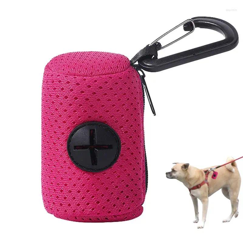 Dog Apparel Pet Poop Bag Holder Leash Attachment Mini Dogs Cleaning Tool Travel Garbage Pets Waste Bags Dispenser