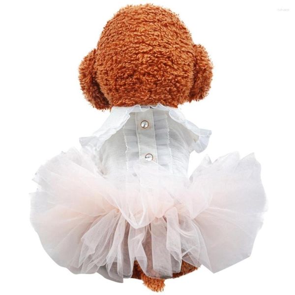 Chien Vêtements Pet Princesse Robe De Mariée Sweety Chat Chiot Jupe Printemps Été Chihuahua Yorkshire Gaze Robes Vêtements