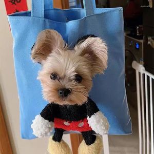 Appareils pour chiens Pip Puppy Carrier Voyage d'extérieur Small Bag Sac Cat chaton portant Oxford Single Comfort Sling Handsbag Tote Pouche