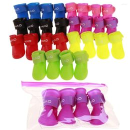 Appareils pour chiens Bottes de pluie pour animaux de compagnie chaussures imperméables sortent de couverture de chaussures antidérapante étanche