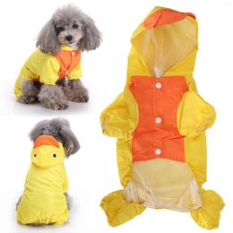 Vêtements pour chiens Manteau de pluie pour animaux de compagnie Manteau imperméable pour chat Vêtements de pluie en plein air Combinaison pour chiot Jour de pluie Veste imperméable décontractée