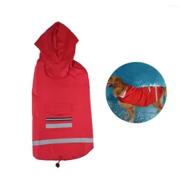 Appareils pour chiens Pet Rain Coat Jacket Slicker Coats for Small Chiens Puppy Réflexion Puppy Puppy Rain