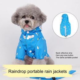 Veste de pluie pour animaux de compagnie pour animaux de compagnie en coton durable