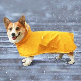 Hondenkleding Pet Raincoat voor kleine medium grote s waterdichte jas regenjas kleding corgi husky schnauzer pug labrador ctc01 230414