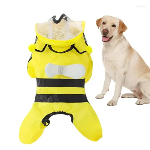 Ropa para perros Impermeable para mascotas Mono con capucha Perros Abrigo impermeable Ropa resistente al agua para gatos Suministros de chaqueta