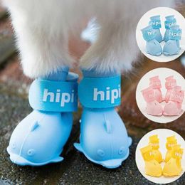 Vêtements pour chiens de pluie pour animaux de pluie chaussures en silicone imperméables