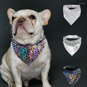 Vêtements pour chiens Bandana réfléchissant pour animaux de compagnie Écharpe haute visibilité Foulard de sécurité coloré pour chiens Chats Coleira Cachorro Mascotas Perro Cani