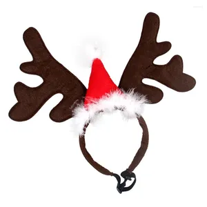 Prendas para perros mascotas de reno de renovinas diadema ángulo navideño accesorios para el cabello para niños encantadores ropa de pelo