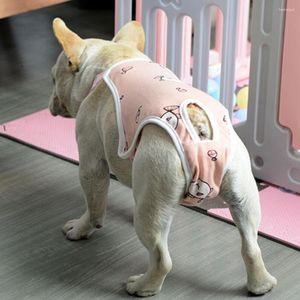 Vêtements pour chiens Pantalons sanitaires pour animaux de compagnie Bande ajustable Shorts de menstruation Couche lavable Physiologique Pour intérieur