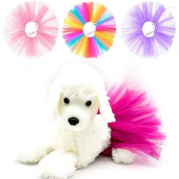 Ropa para perros Camisa para mascotas para perros Princesa Decoración Vestido Accesorios de fiesta de cumpleaños Gatos y cachorros Ropa de malla colorida al por mayor