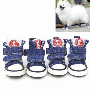 Hondenkleding Huisdierenschoenen voor kleine grote honden Blauw Sneakers Puppy Kat Klassieke canvas laarzen Teddy Pomeranian Antislip Comfortabel